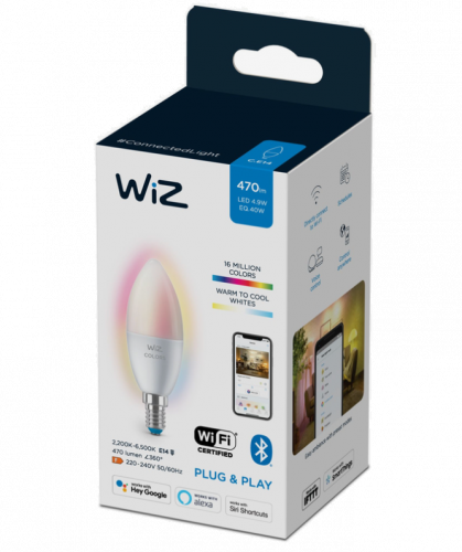Wiz Candle C37 E14 Wi-Fi Ble 40W 922-65 RGB
